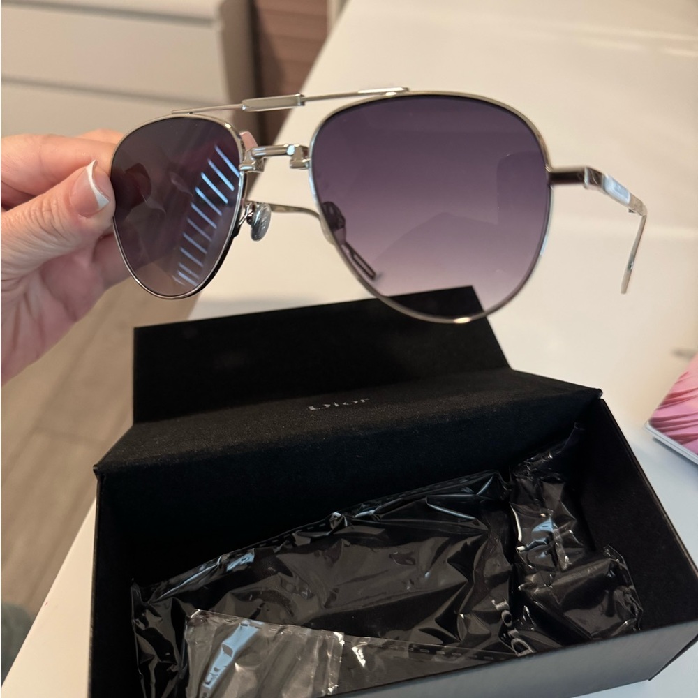 Christian Dior Silver Sunglasses